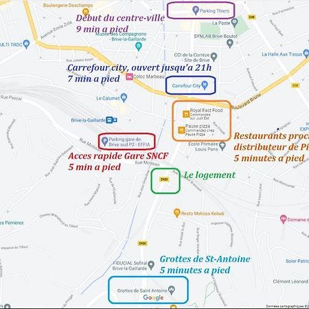 Logement A Brive Avec Terrasse Et Climatisation - Pres De La Gare Et Du Centre-Ville - Wifi Et Stationnement Gratuit المظهر الخارجي الصورة
